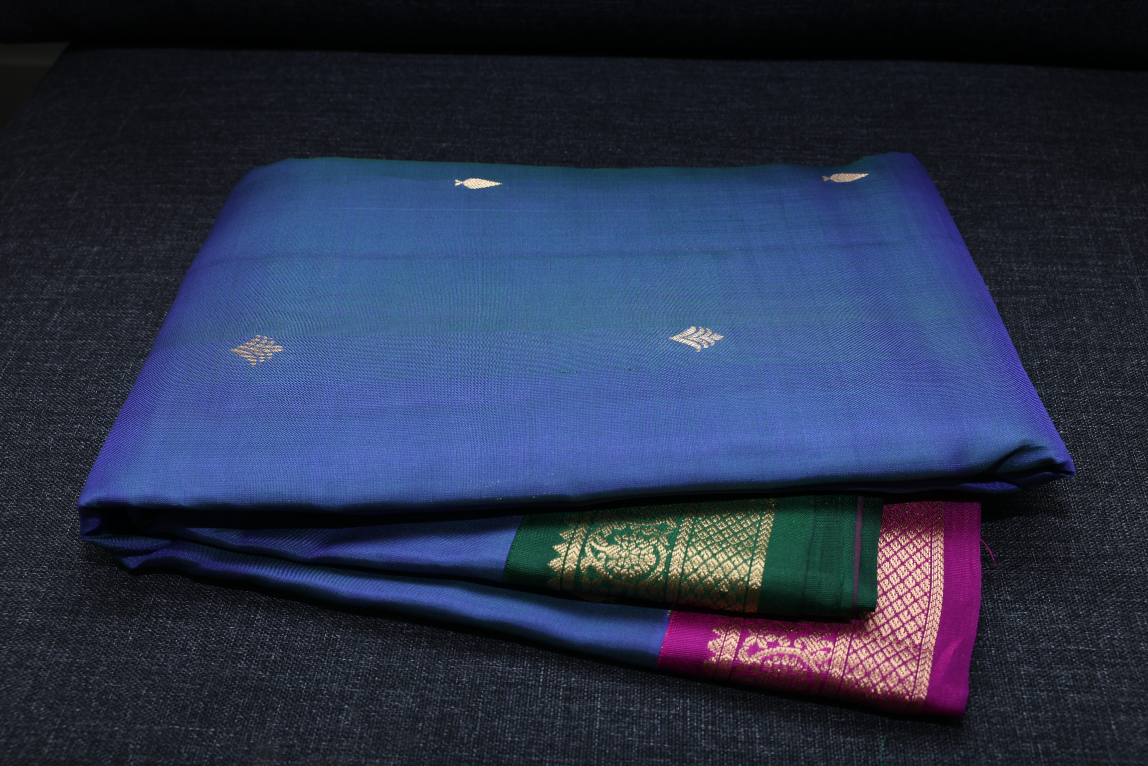 Blue Kanjivaram Saree